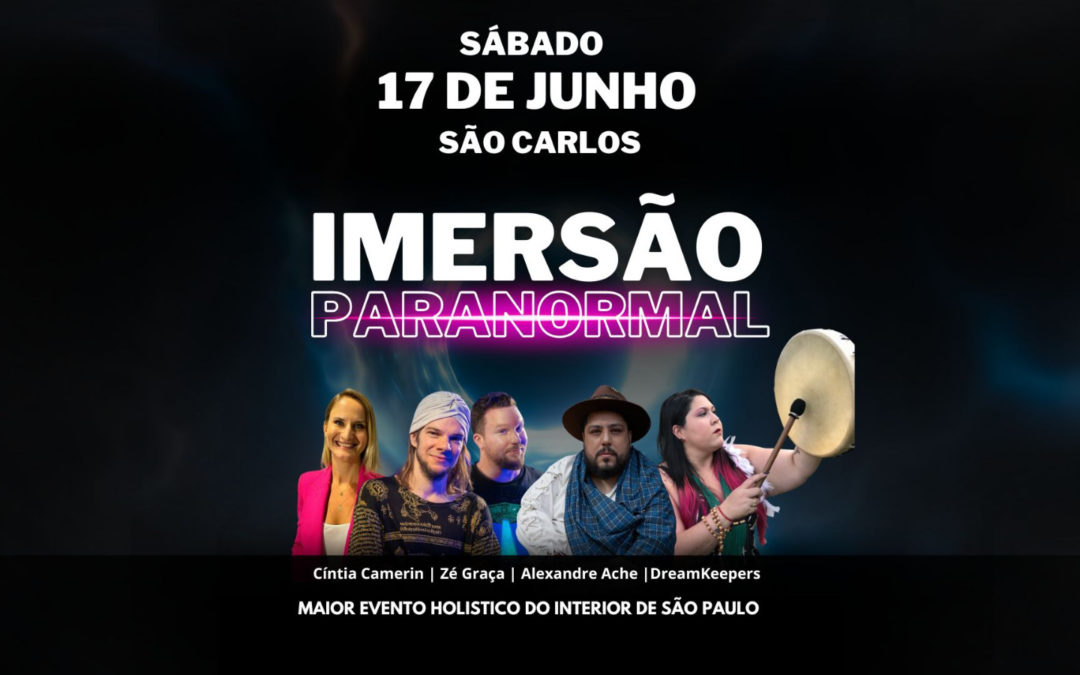 O espaço Crer&Ser São Carlos, apresenta: Imersão Paranormal