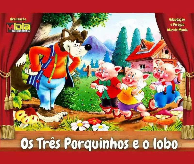 Os Três Porquinhos e o Lobo em São Carlos